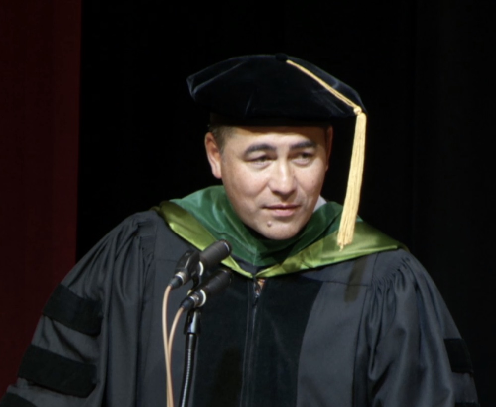 Image of a man in college hat