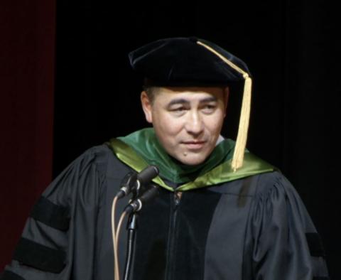 Image of a man in college hat